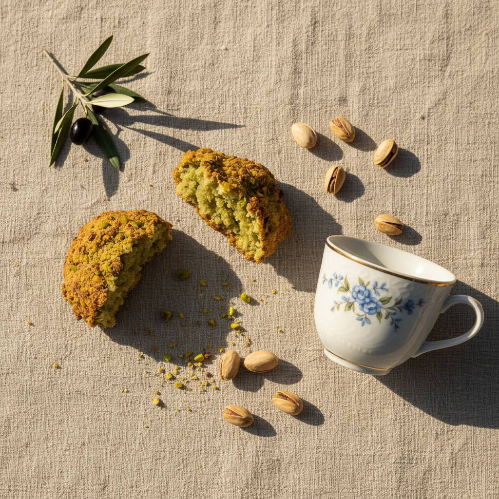 Paste di Mandorla al Pistacchio - con Pasta Pura di Pistacchio