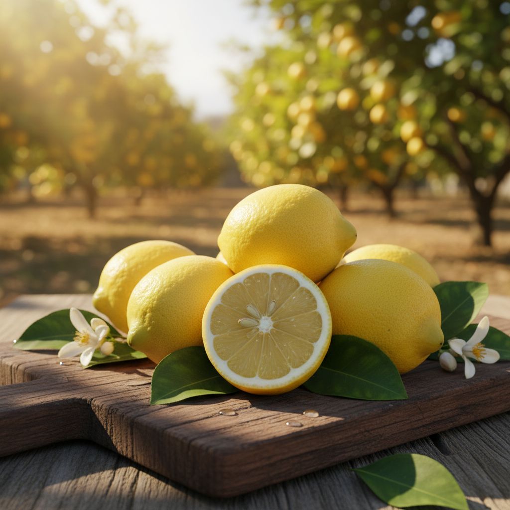 Limoni primo piano naturale