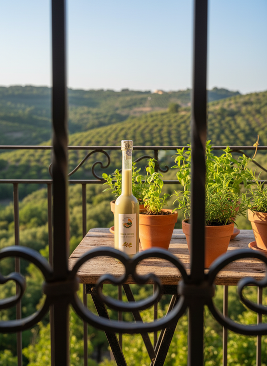 Liquore su balcone siciliano