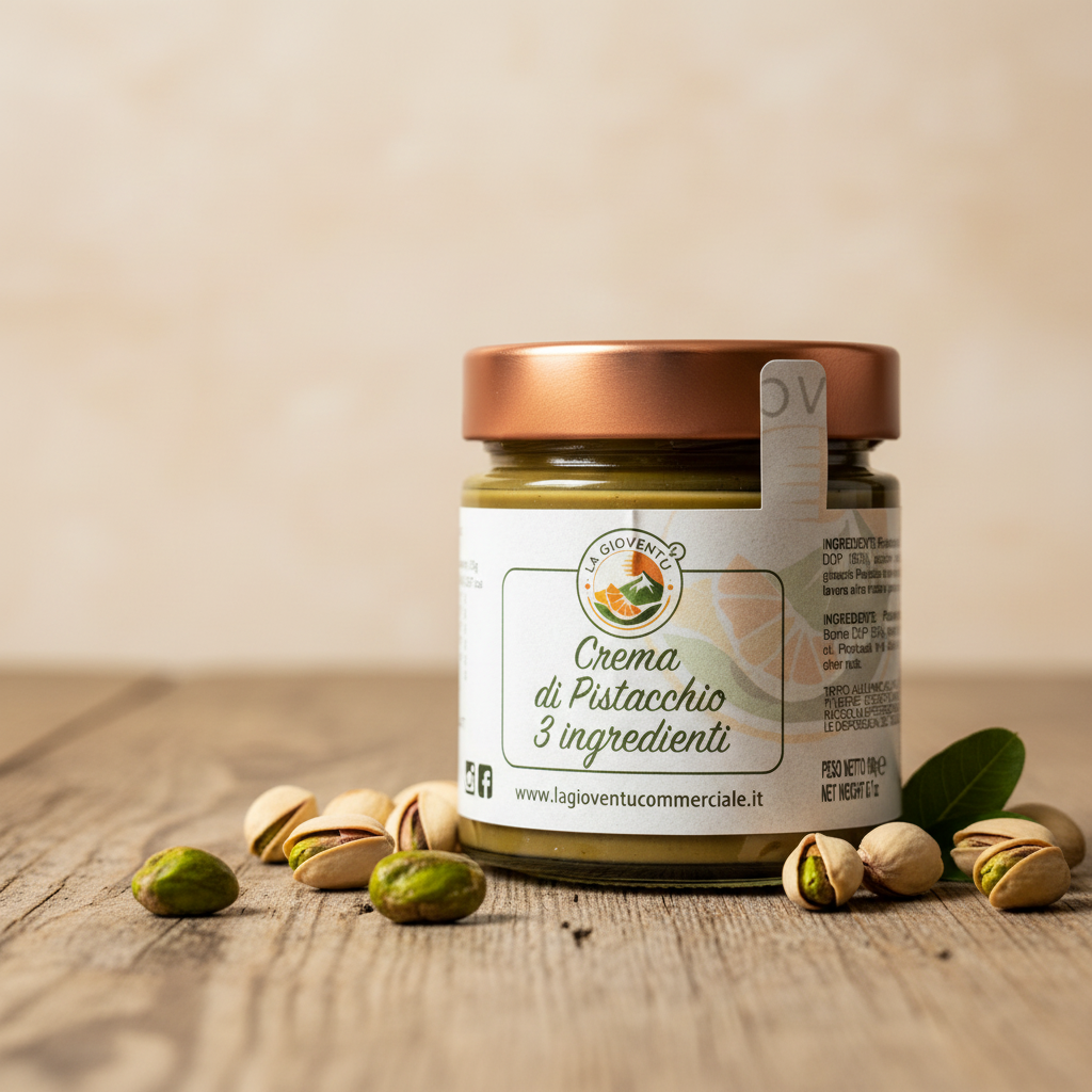 Crema al Pistacchio Verde Siciliano 50% – 3 Ingredienti