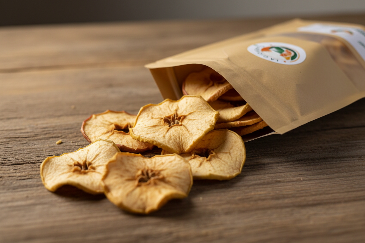 Mele delle’Etna a Rondelle Essiccate Chips - 100% Naturale e Siciliane - 90 gr