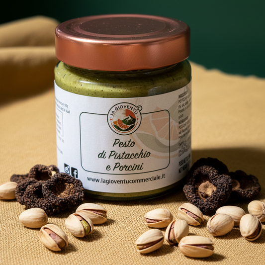 Pesto di Pistacchio 60% e funghi porcini