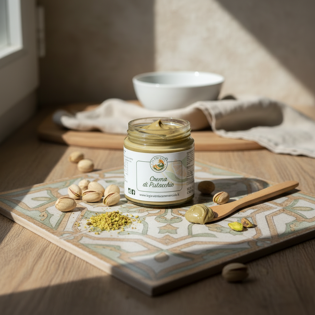 Crema Spalmabile al Pistacchio Verde Siciliano 35%