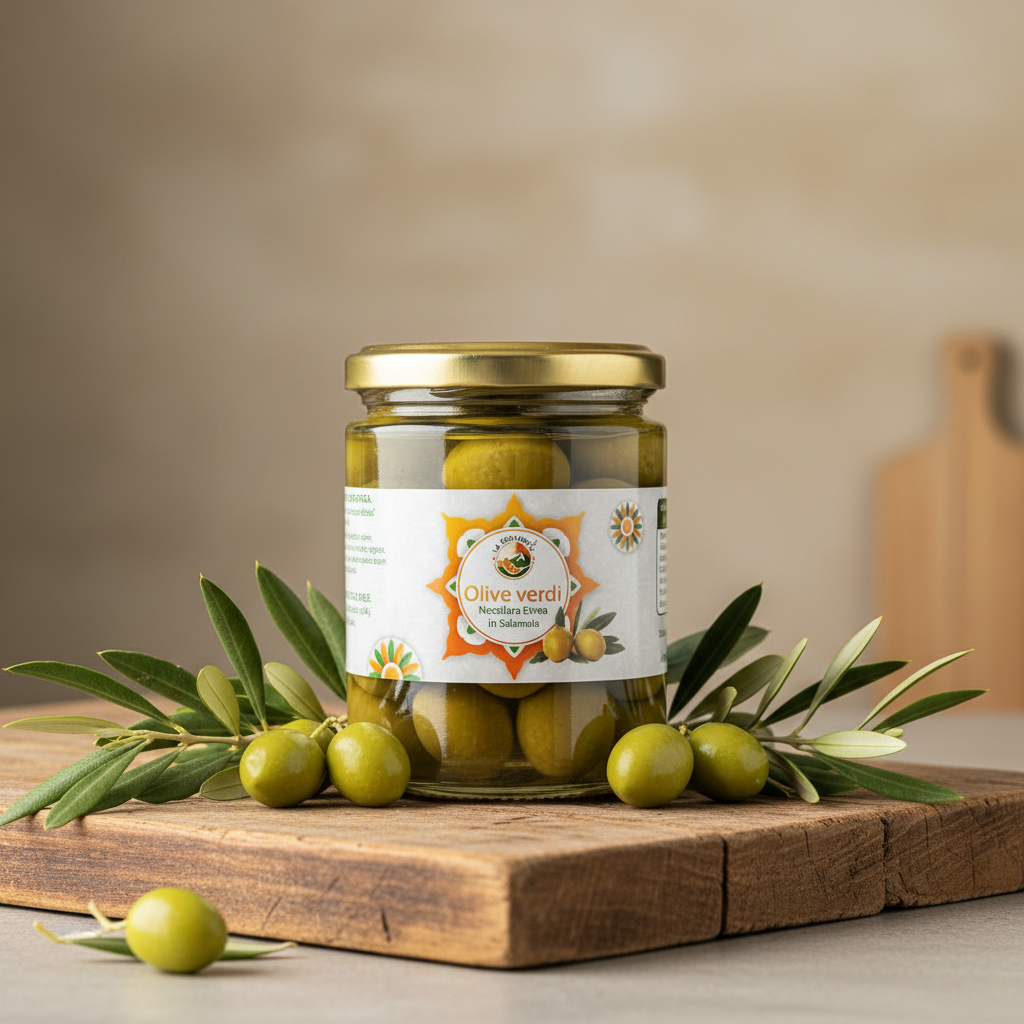 Olive Verdi Nocellare Etnea in Salamoia - 314 ml