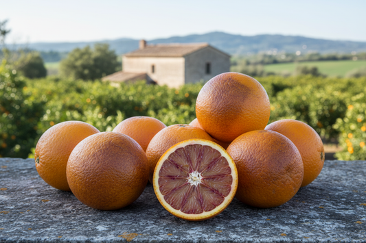 Arance Tarocco autentiche su pietra
