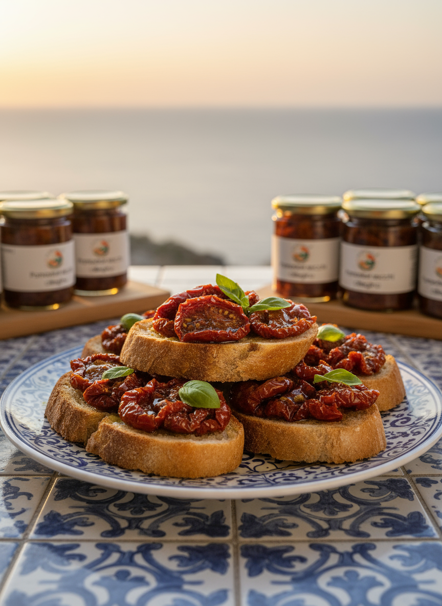 Bruschette con barattoli - costa