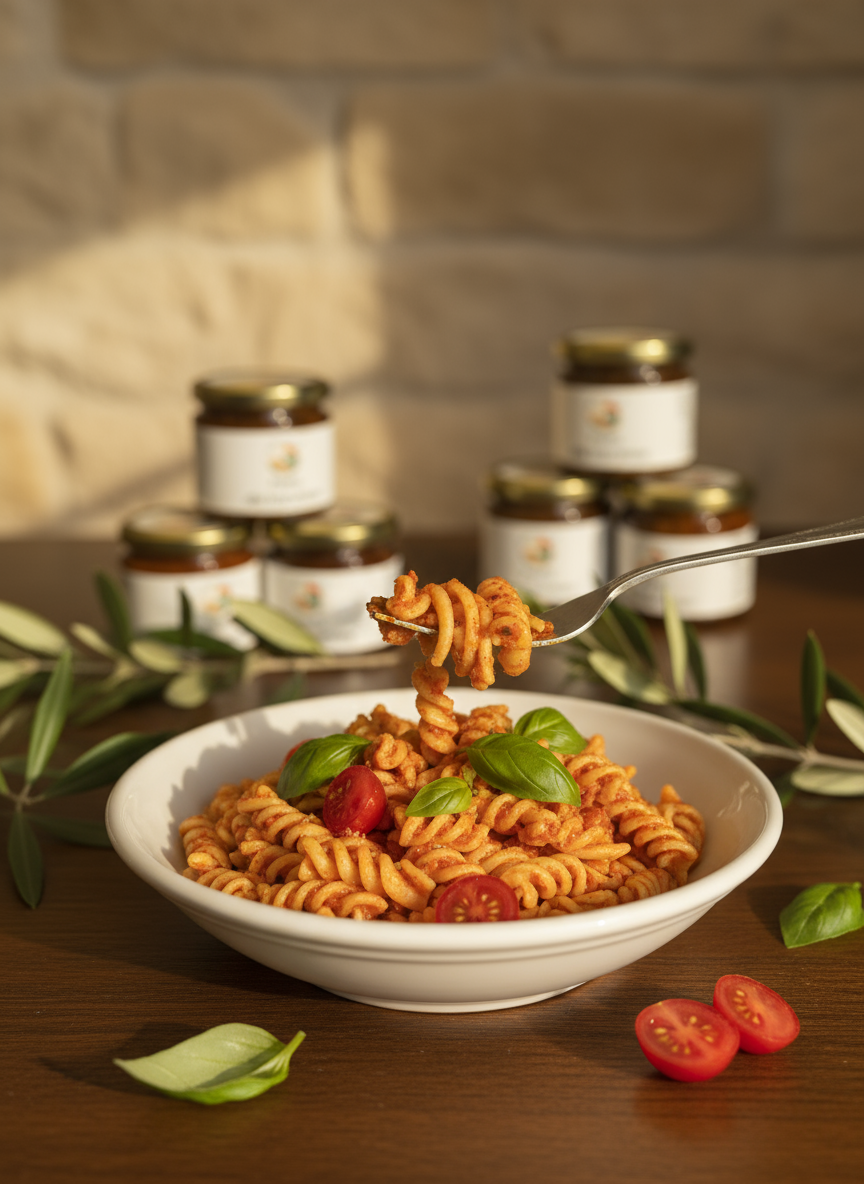 Busiate con barattoli - campagna