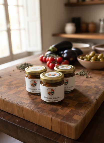 Caponata Siciliana - ingredienti freschi