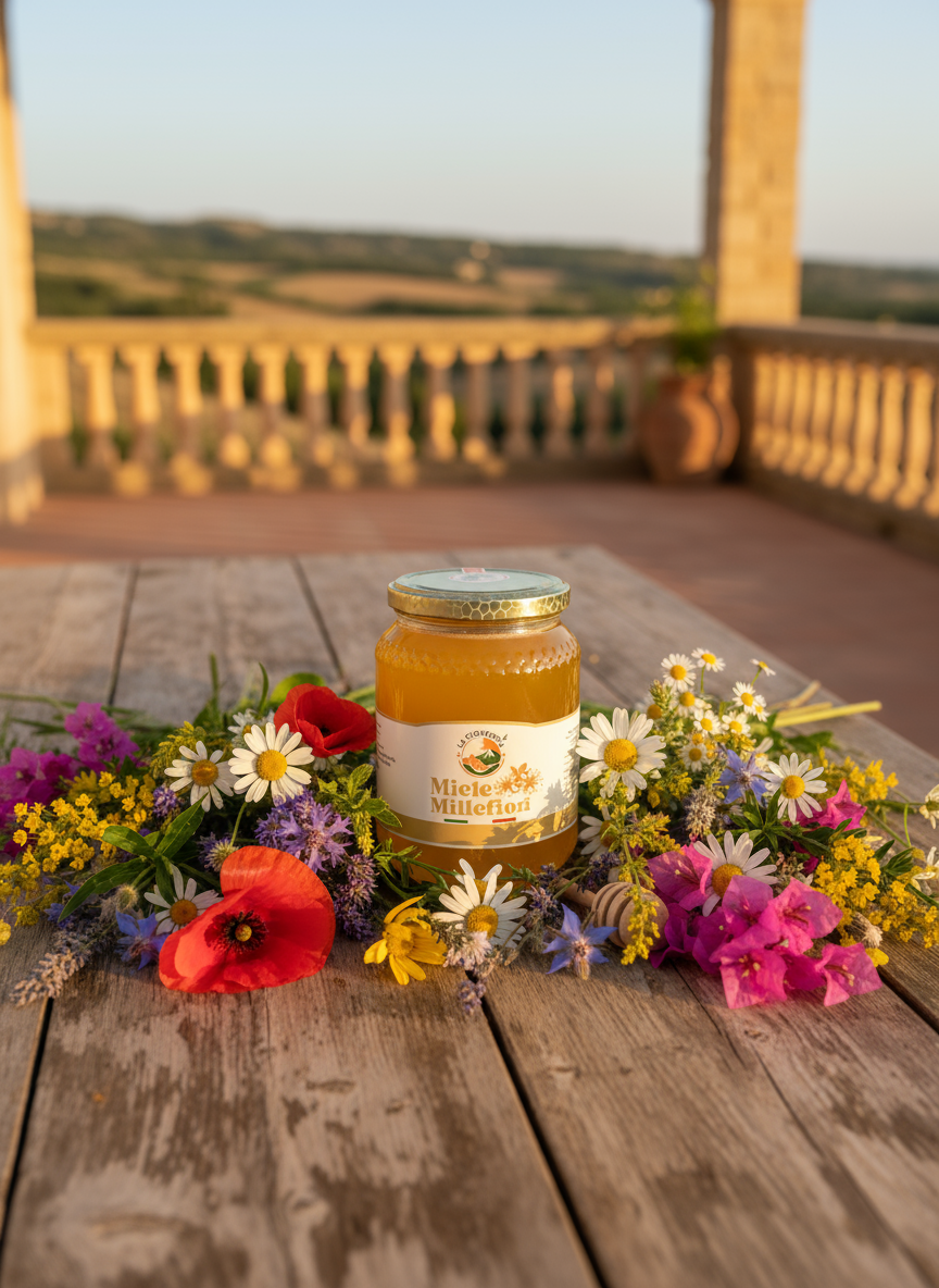 Miele Millefiori con fiori